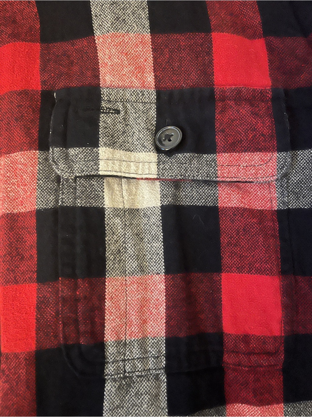 J Crew Men’s Plaid Fleece Jacket Size Medium - Picture 10 of 10